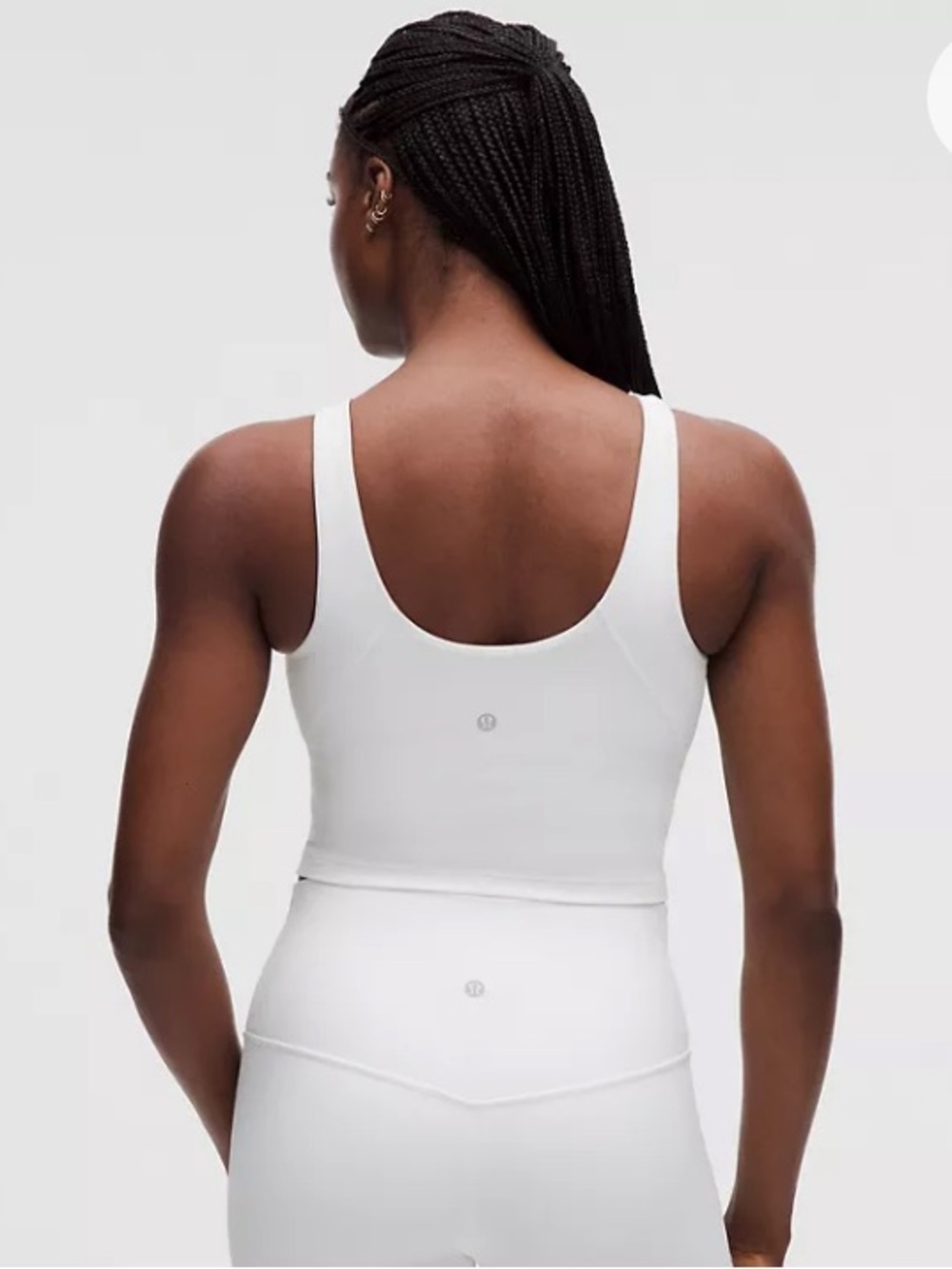 lululemon athletica White Align™ High-Neck Cropped Tank - Picture 2 of 5
